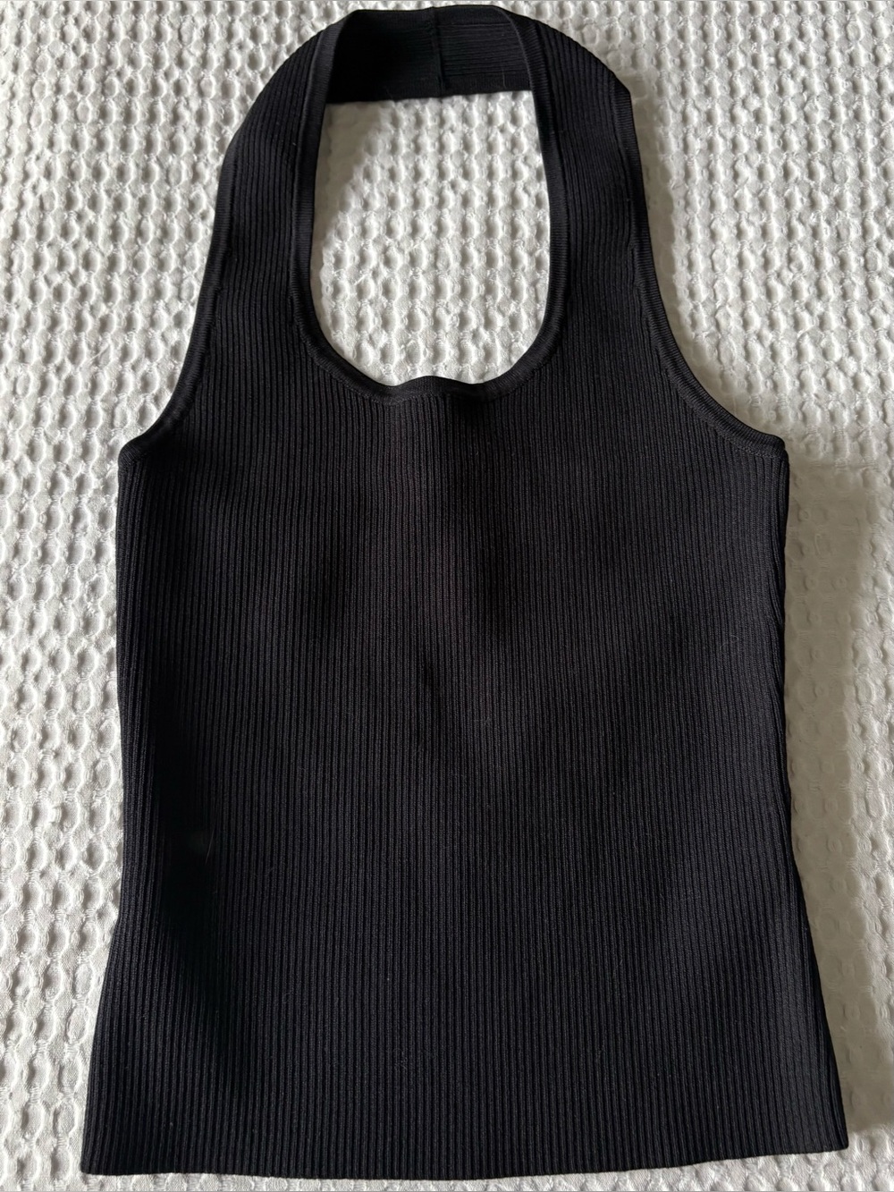 Reitmans Black Halter-Neck Ribbed Tank - Picture 3 of 5